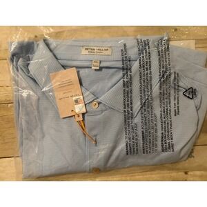 Peter Millar Alabama Crimson Tide 100% Cotton Polo Shirt Blue Size XXL New